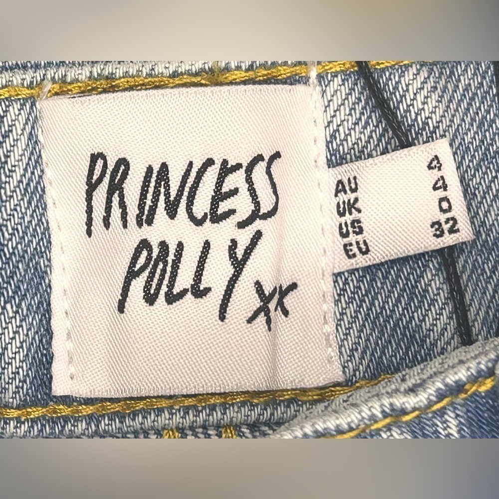 Princess Polly Holland High Rise Straight Leg Jeans Denim - Picture 5 of 10